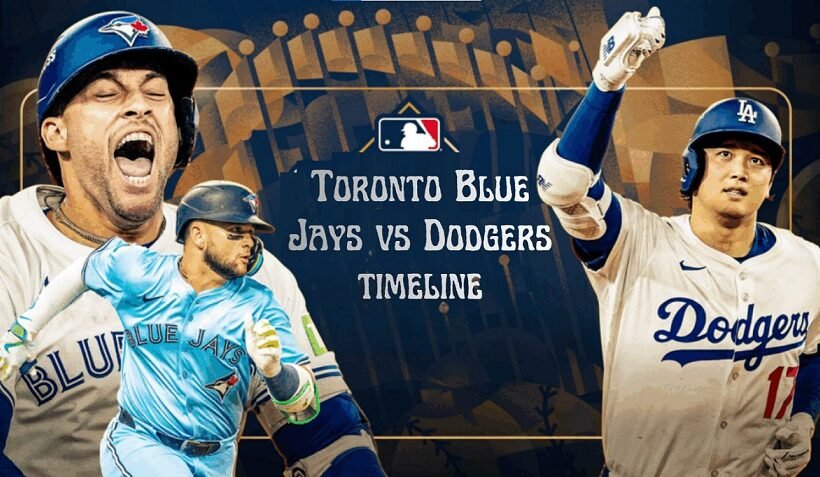 Toronto Blue Jays vs Dodgers timeline