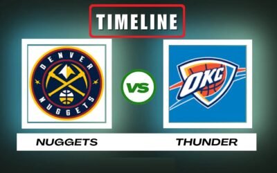 Denver Nuggets vs OKC Thunder timeline
