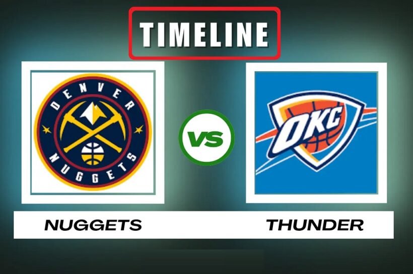 Denver Nuggets vs OKC Thunder timeline