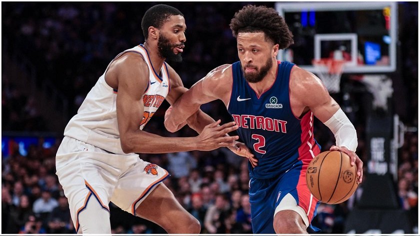 Detroit Pistons vs Knicks timeline