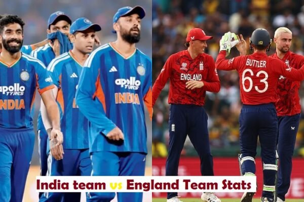 India national cricket team vs England cricket team stats
